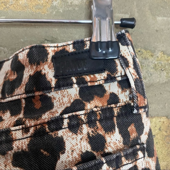 PAIGE ~ Leopard Print Verdugo Ankle Jeans - Picture 9 of 11